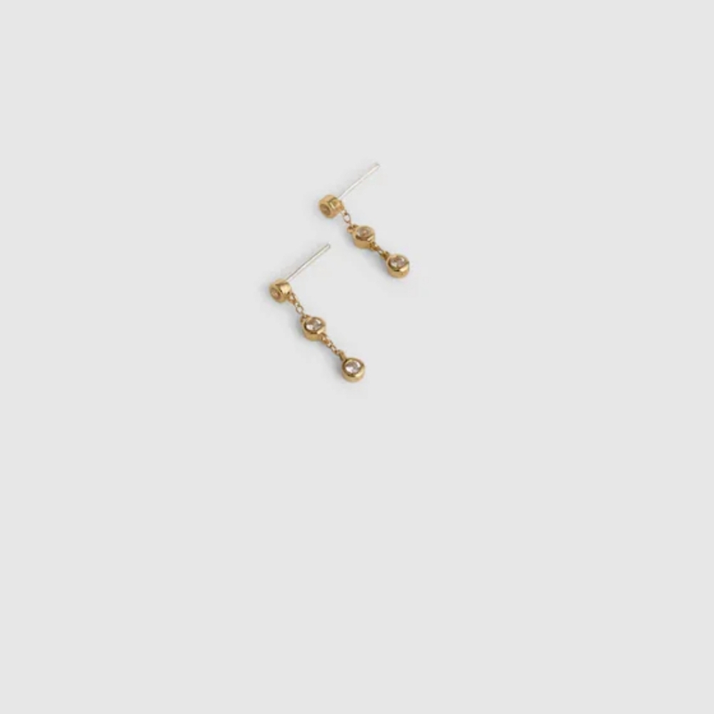Madewell Demi-Fine Crystal Drop Earrings - Picture 5 of 6